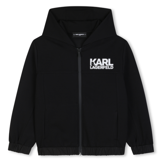 KARL LAGERFELD HOODED CARDIGAN