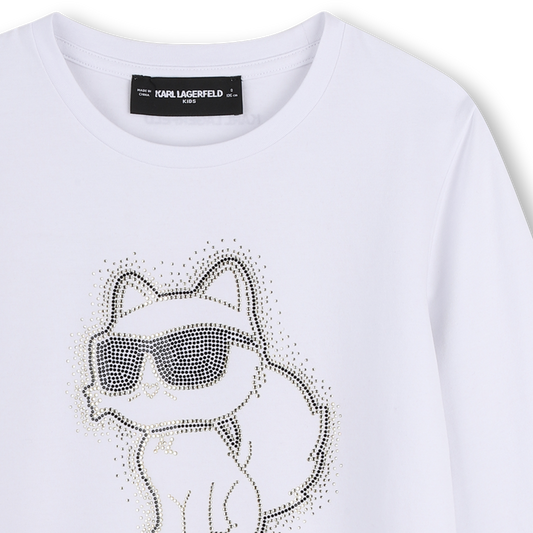 KARL LAGERFELD KIDS SOFT JERSEY T SHIRT