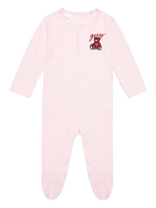 GUESS BABY HAT & OVERALL SET