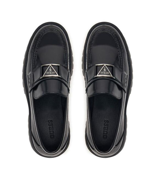 GUESS MAN GIRIZIA IV LEATHER LOAFERS