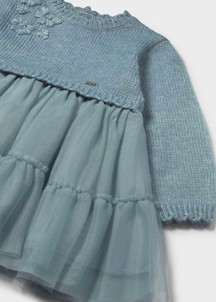 MAYORAL BABY COMBINED KNITTED DRESS
