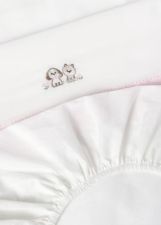 MAYORAL BABY COT SHEET SET