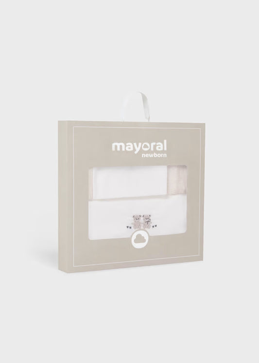 MAYORAL BABY COT SHEET SET