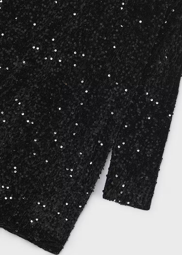 MAYORAL GIRLS VELVET SEQUIN DRESS