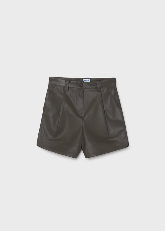 MAYORAL KIDS PU LEATHER SHORTS