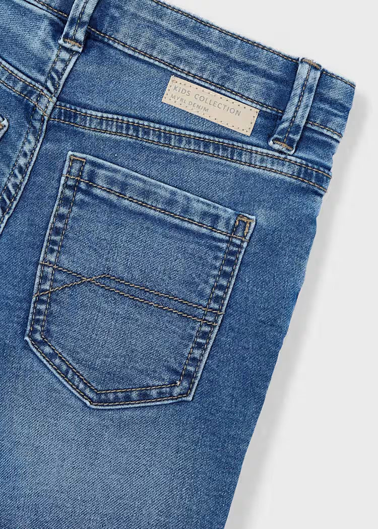 _MAYORAL 5 POCKETS SOFT DENIM SHORTS