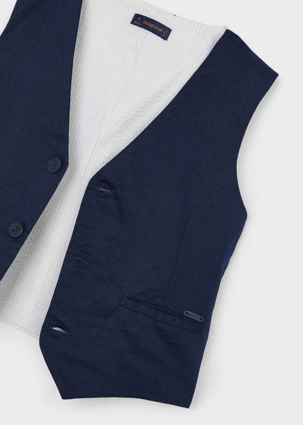MAYORAL COTTON LINEN VEST