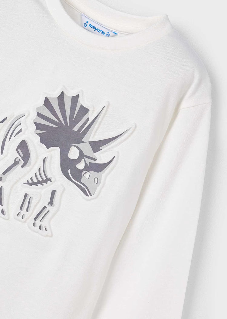 MAYORAL L/S T SHIRT WITH INTERACTIVE DINOSAUR