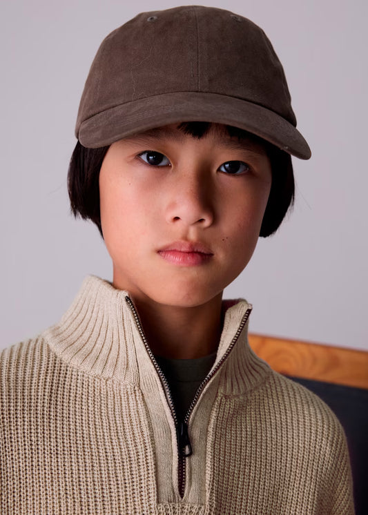 MAYORAL BOYS QUARTER ZIP RIB PULLOVER