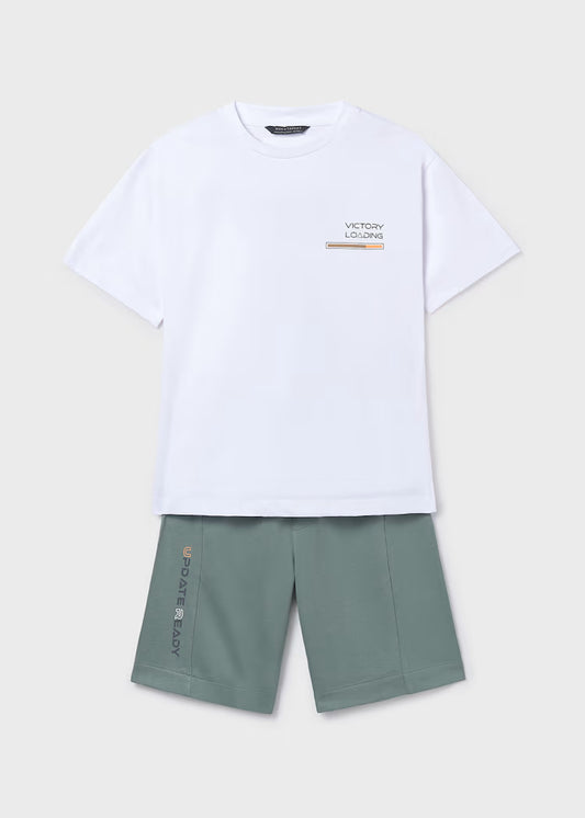 MAYORAL BOYS' TROUSERS AND T-SHIRT SET