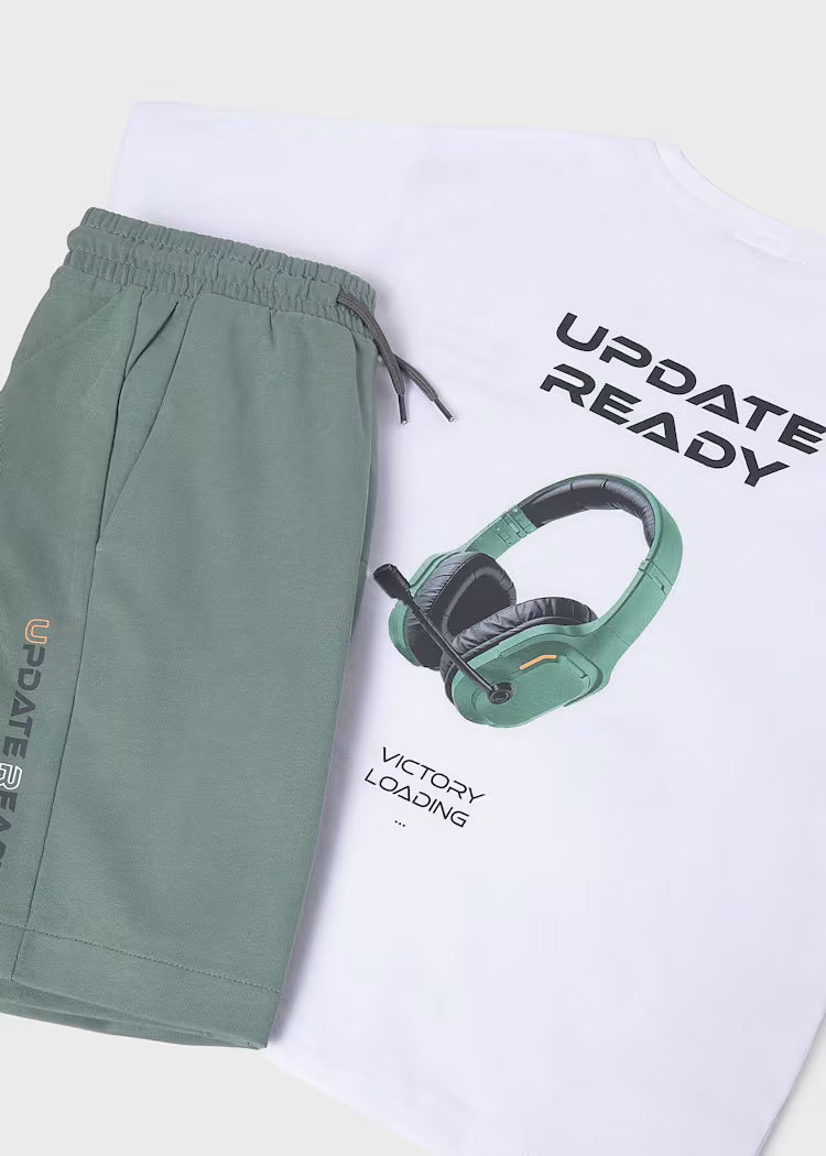 MAYORAL BOYS' TROUSERS AND T-SHIRT SET