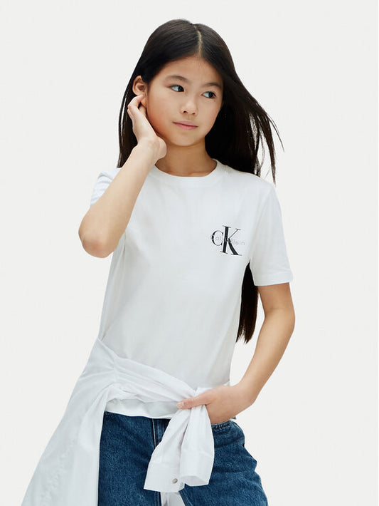 CALVIN KLEIN KIDS CHEST MONO LOGO T SHIRT
