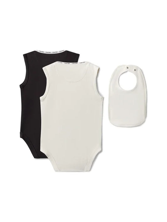 CALVIN KLEIN NEWBORN SLEEVELESS BIB GIFTPACK