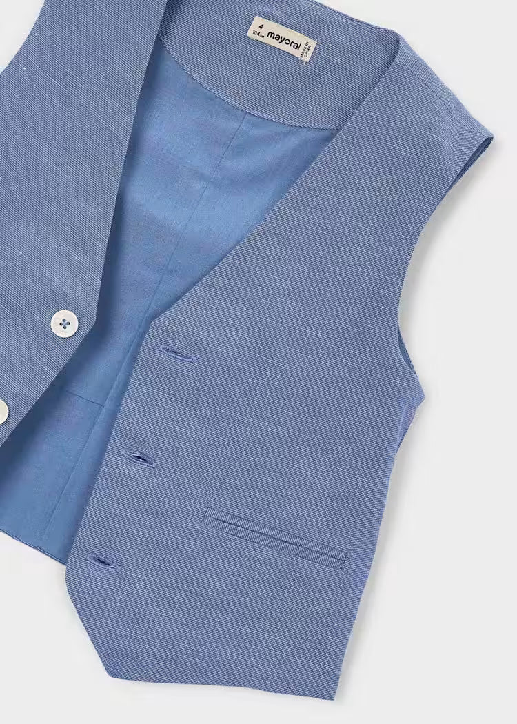 MAYORAL CHILDREN'S LINEN WAISTCOAT BOY