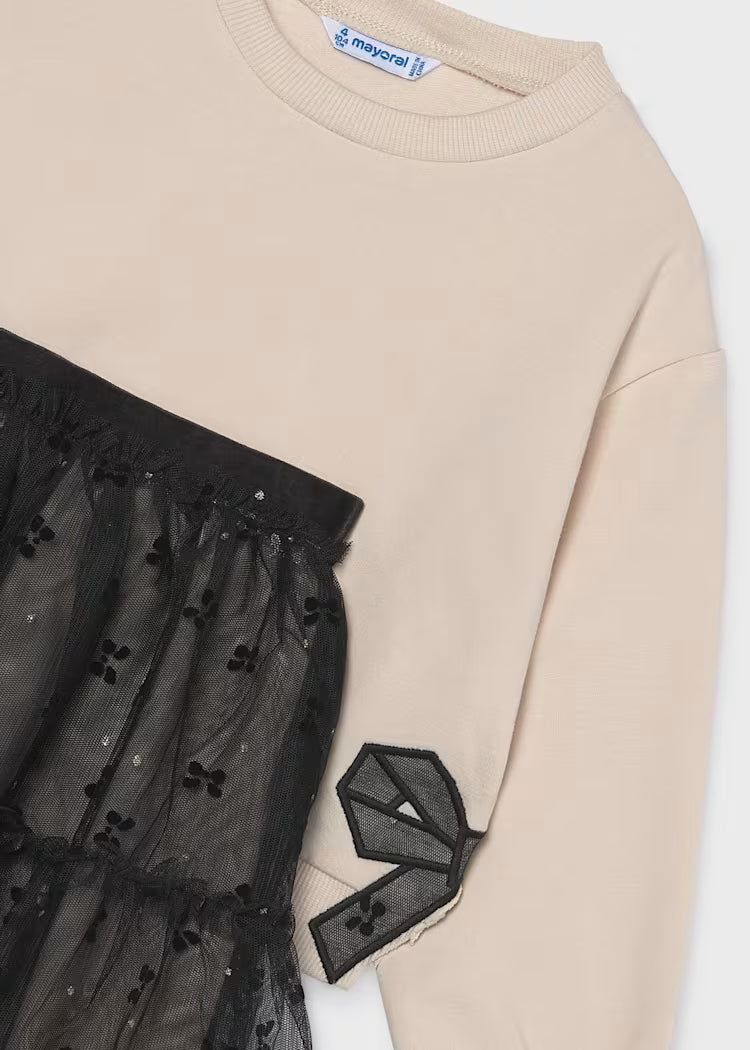 MAYORAL GIRLS TULLE SKIRT & JUMPER SET