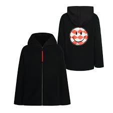 TC ARLEQUIN SMILE APPLIQUE HOODED JACKET