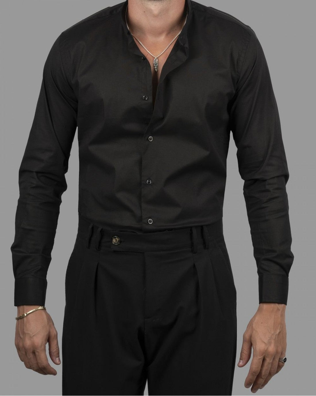 DEZIGN SUITS SLIM FIT ROUND COLLAR STRECH SHIRT