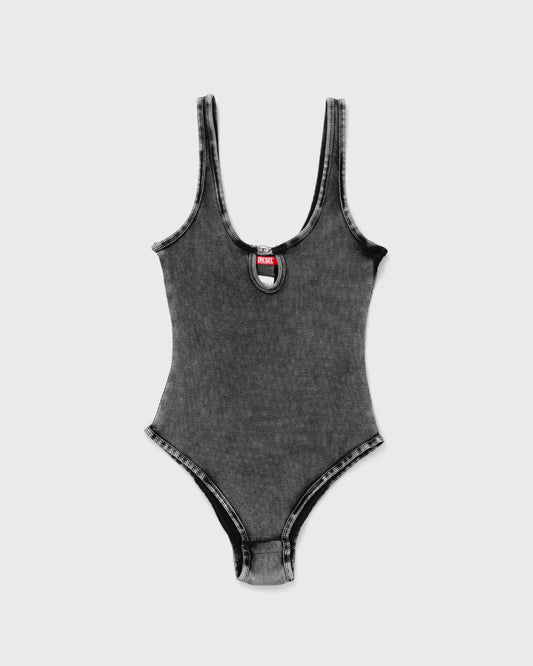 DIESEL WOMAN BODYSUIT IN MARBLE-WASHED STRETCH COTTON
