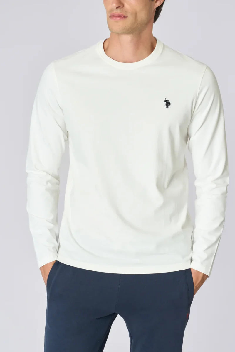 U.S POLO MAN LS BASIC LOGO T SHIRT