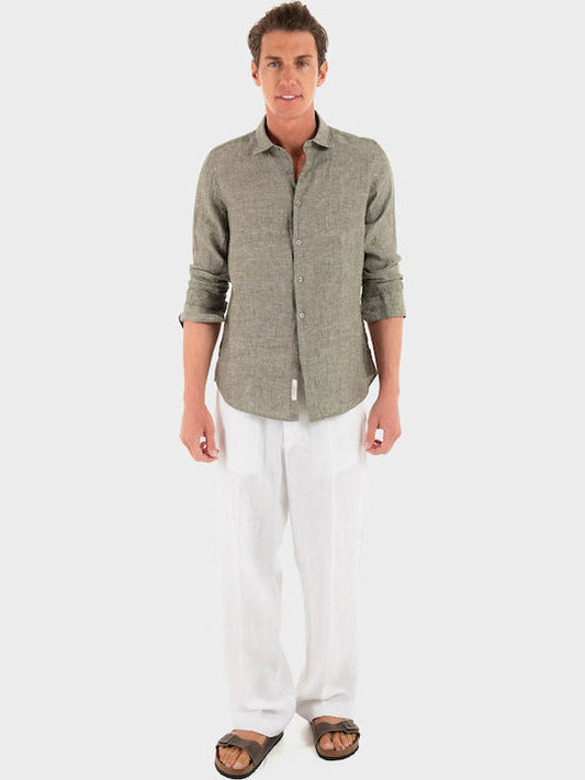 GIANNI LUPO COTTON LINEN SHIRT