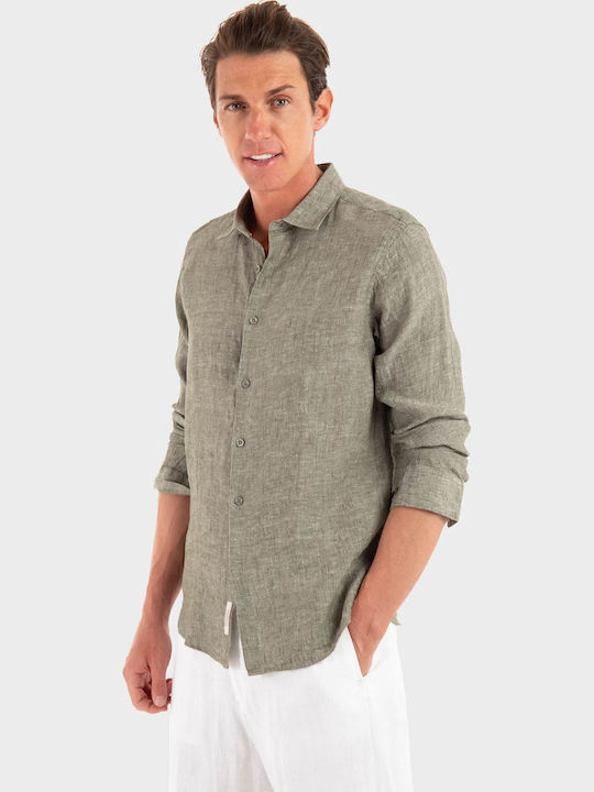 GIANNI LUPO COTTON LINEN SHIRT