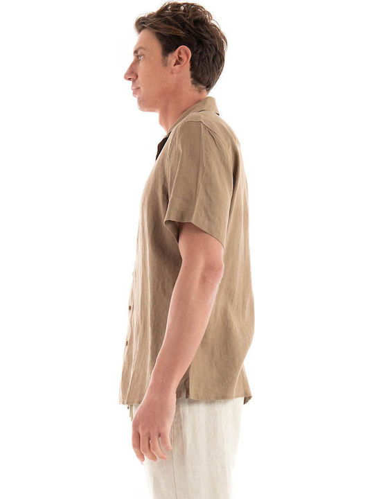 GIANNI LUPO LINEN SHORTSLEEVE SHIRT