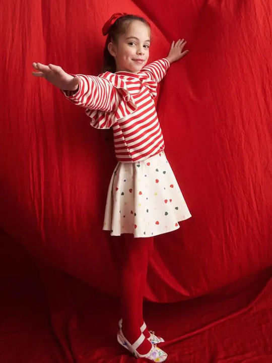 TWO IN A CASTLE STRIPED UNIVERSE EMBROIDERY SWEATER