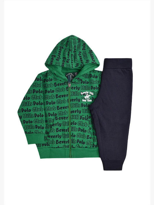 BEVERLY HILLS POLO CLUB NEWBORN HOODED TRACKSUIT