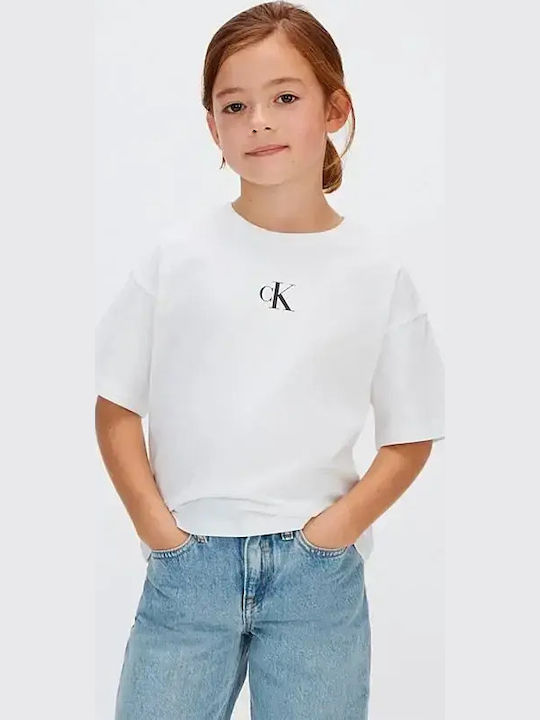 CALVIN KLEIN KIDS LOGO BOXY T SHIRT