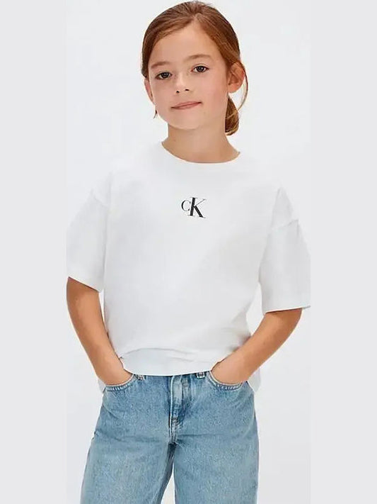 CALVIN KLEIN KIDS LOGO BOXY T SHIRT