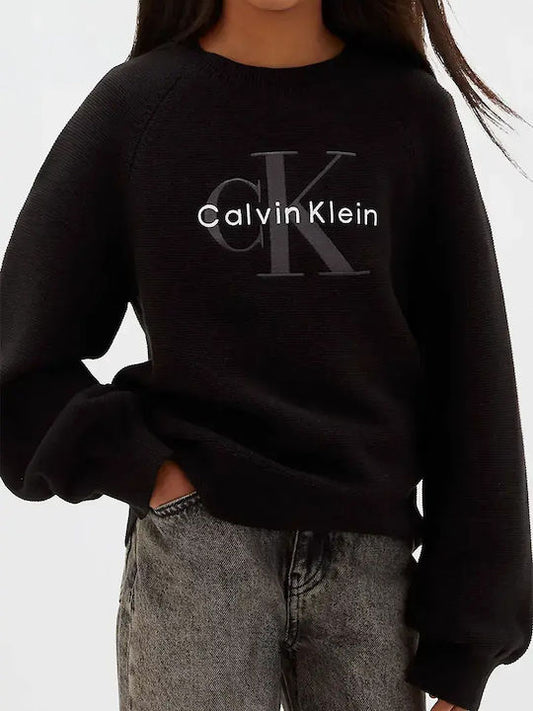 CALVIN KLEIN KIDS MONOLOGO FASHION SWEATER