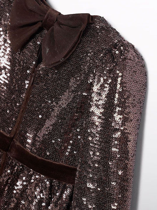 ABEL & LULA ALLOVER SEQUINS DRESS