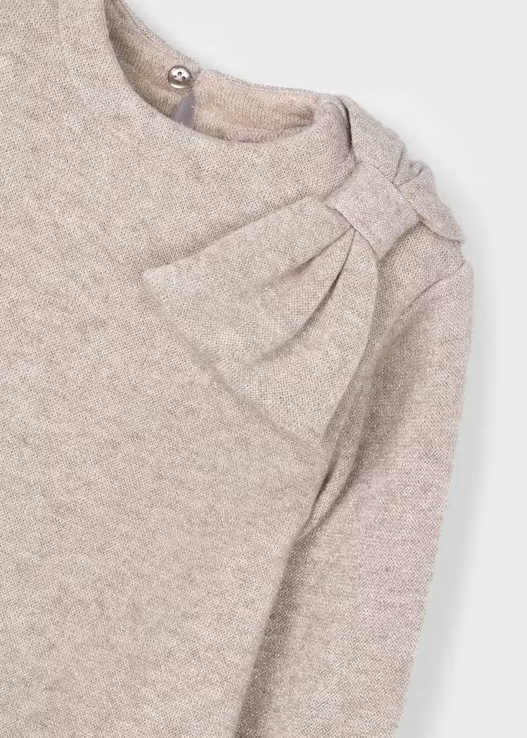 MAYORAL GIRLS BOW KNITTED DRESS