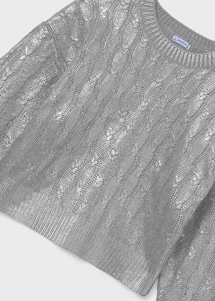 MAYORAL GIRLS BRAIDED KNIT JUMPER