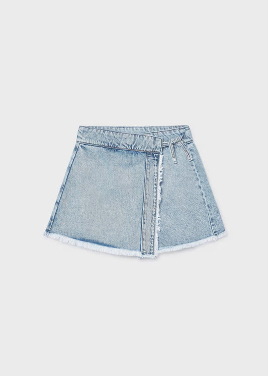 MAYORAL GIRLS' DENIM SKIRT TROUSERS
