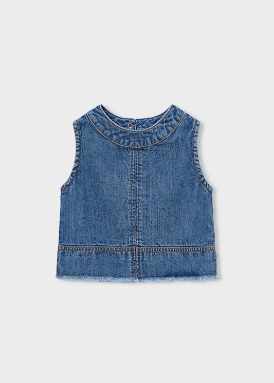 MAYORAL GIRLS' DENIM TOP