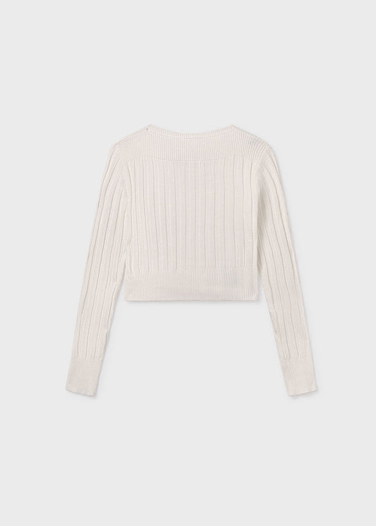 MAYORAL GIRLS DETAILED RIB KNIT JUMPER