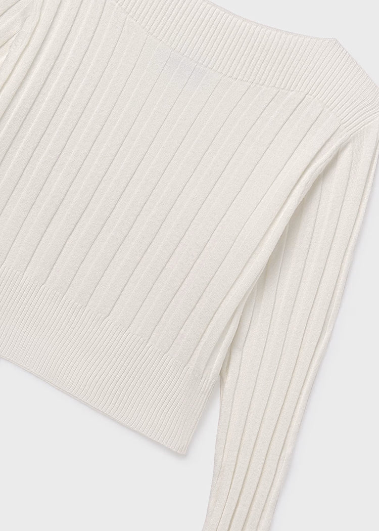 MAYORAL GIRLS DETAILED RIB KNIT JUMPER