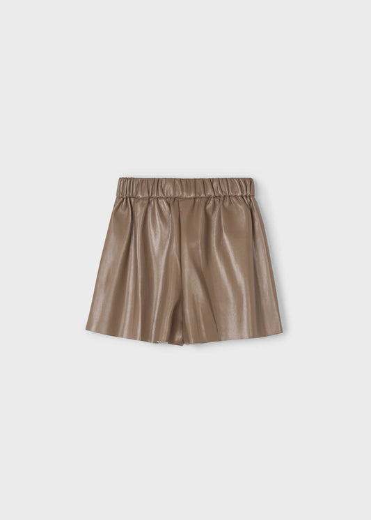 MAYORAL GIRLS LEATHERETTE SHORTS