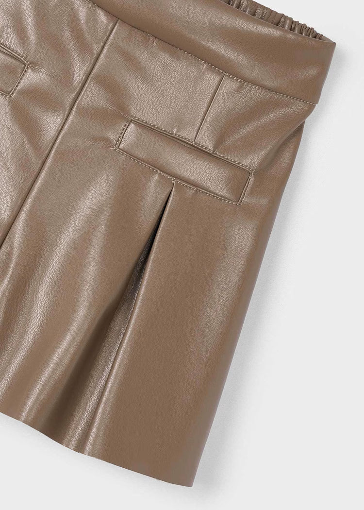 MAYORAL GIRLS LEATHERETTE SHORTS