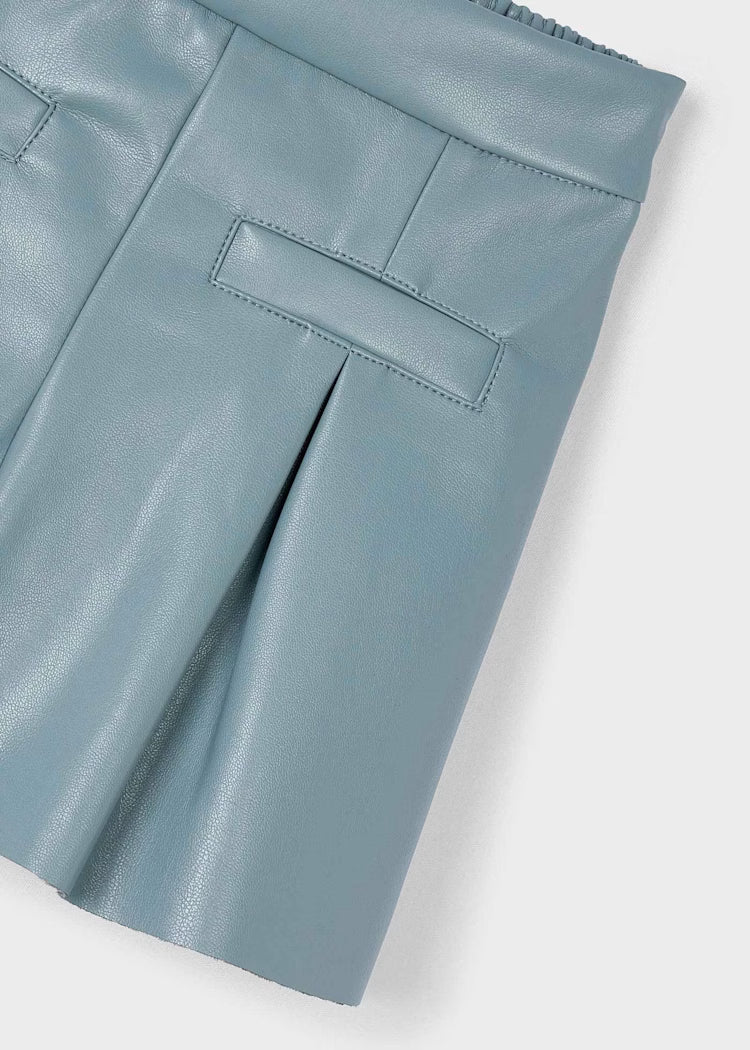 MAYORAL GIRLS LEATHERETTE SHORTS