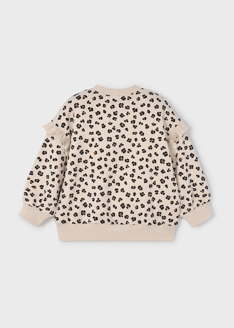 MAYORAL GIRLS RUFFLE SLEEVE PULLOVER