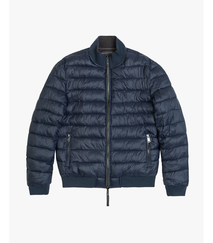 GIANNI LUPO FAUX-LEATHER DOUBLEFACE BOMBER JACKET