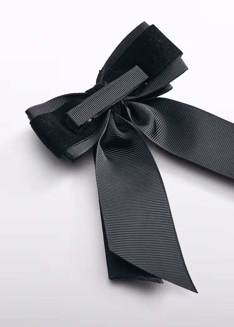 ABEL & LULA GIRLS VELVET BOW HAIRCLIP