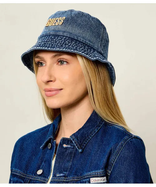 GUESS WOMAN DENIM RAIN HAT
