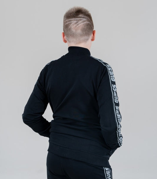 GUESS SIDE TAPE ZIP SWEATSHIRT