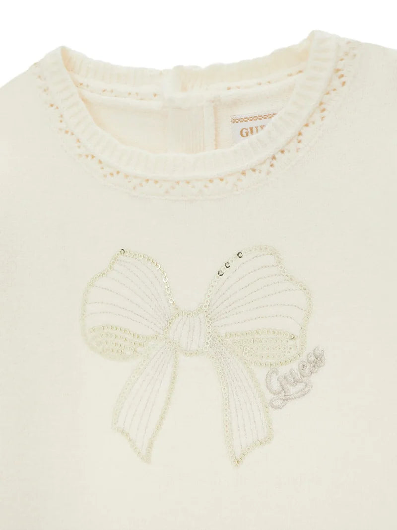 GUESS KIDS LS PLEATED DRESS