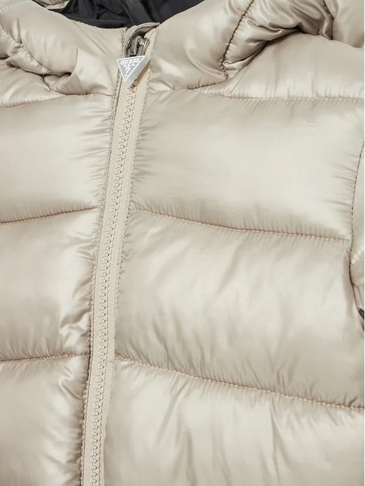 GUESS KIDS TRIANGLE LOGO PADDED JACKET