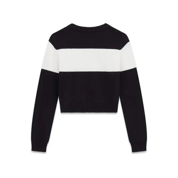 GUESS KIDS KNITTED CROPPED SWEATER