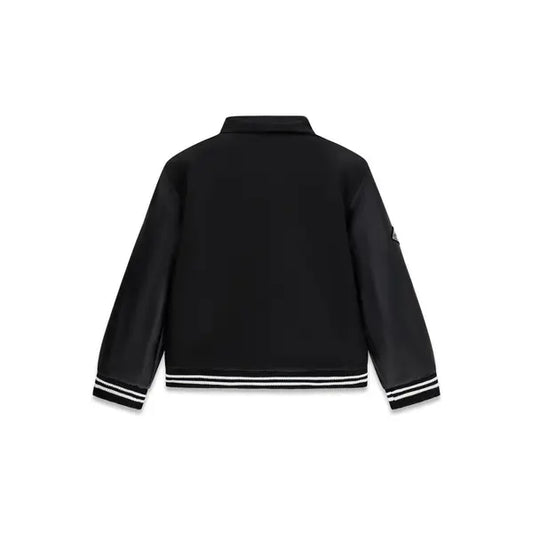 GUESS KIDS SATIN & PU PADDED BOMBER JACKET